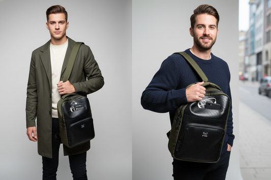 حقيبة ظهر فنكي فالكون مصنوعة من إطارات معاد تدويرها