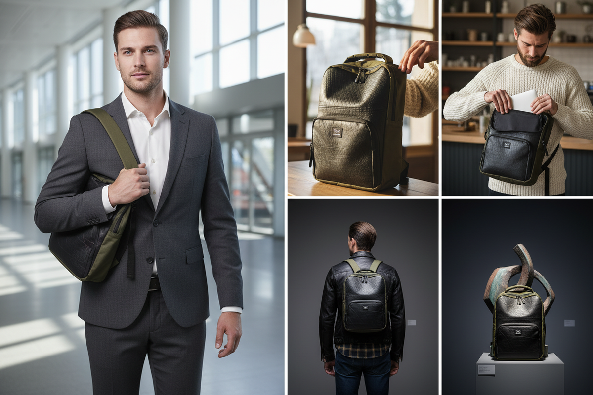 حقيبة ظهر فنكي فالكون مصنوعة من إطارات معاد تدويرها