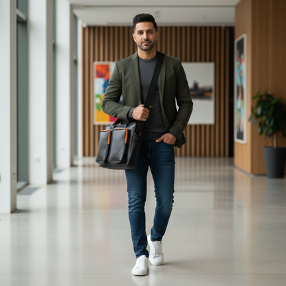 حقيبة لابتوب ماونتن باندا مصنوعة من إطارات معاد تدويرها