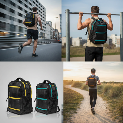 حقيبة ظهر بلاك تايغر مصنوعة من إطارات معاد تدويرها