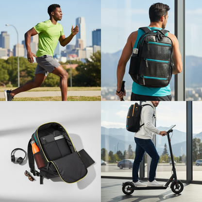 حقيبة ظهر بلاك تايغر مصنوعة من إطارات معاد تدويرها