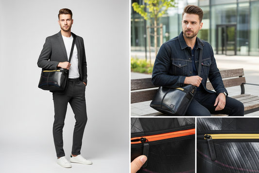 حقيبة لابتوب إيليغانت إيغل مصنوعة من إطارات معاد تدويرها