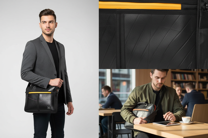 حقيبة لابتوب إيليغانت إيغل مصنوعة من إطارات معاد تدويرها